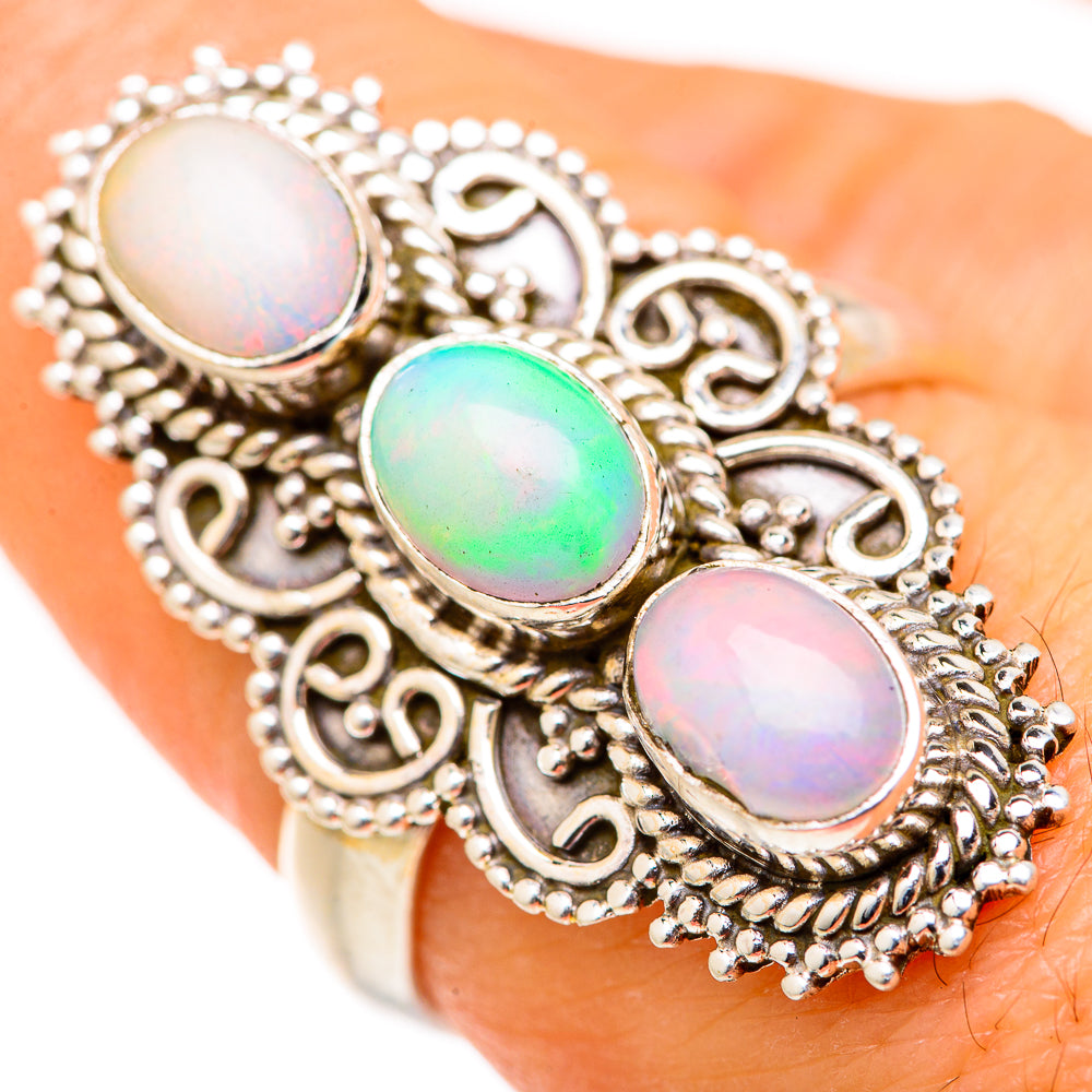 Ethiopian Opal Rings handcrafted by Anasilvercos - RING127719