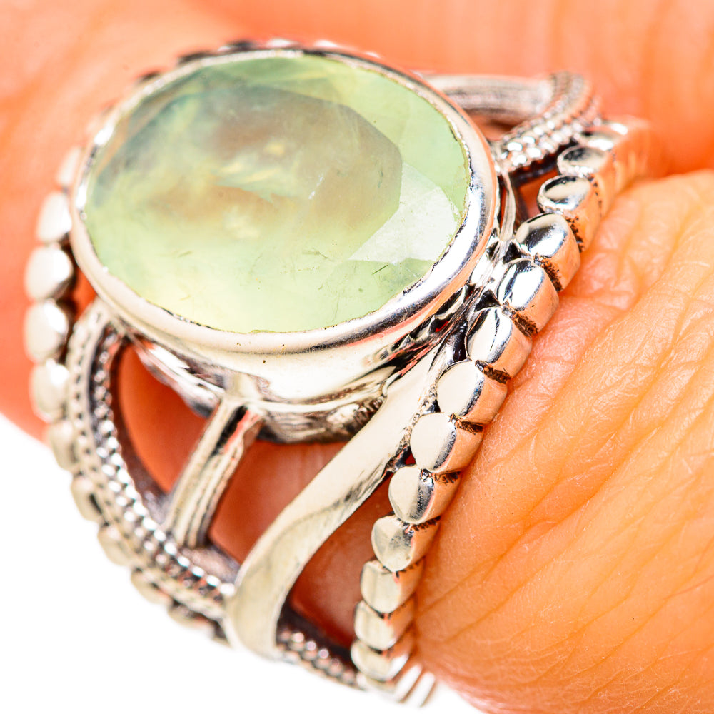 Prehnite Rings handcrafted by Anasilvercos - RING127751