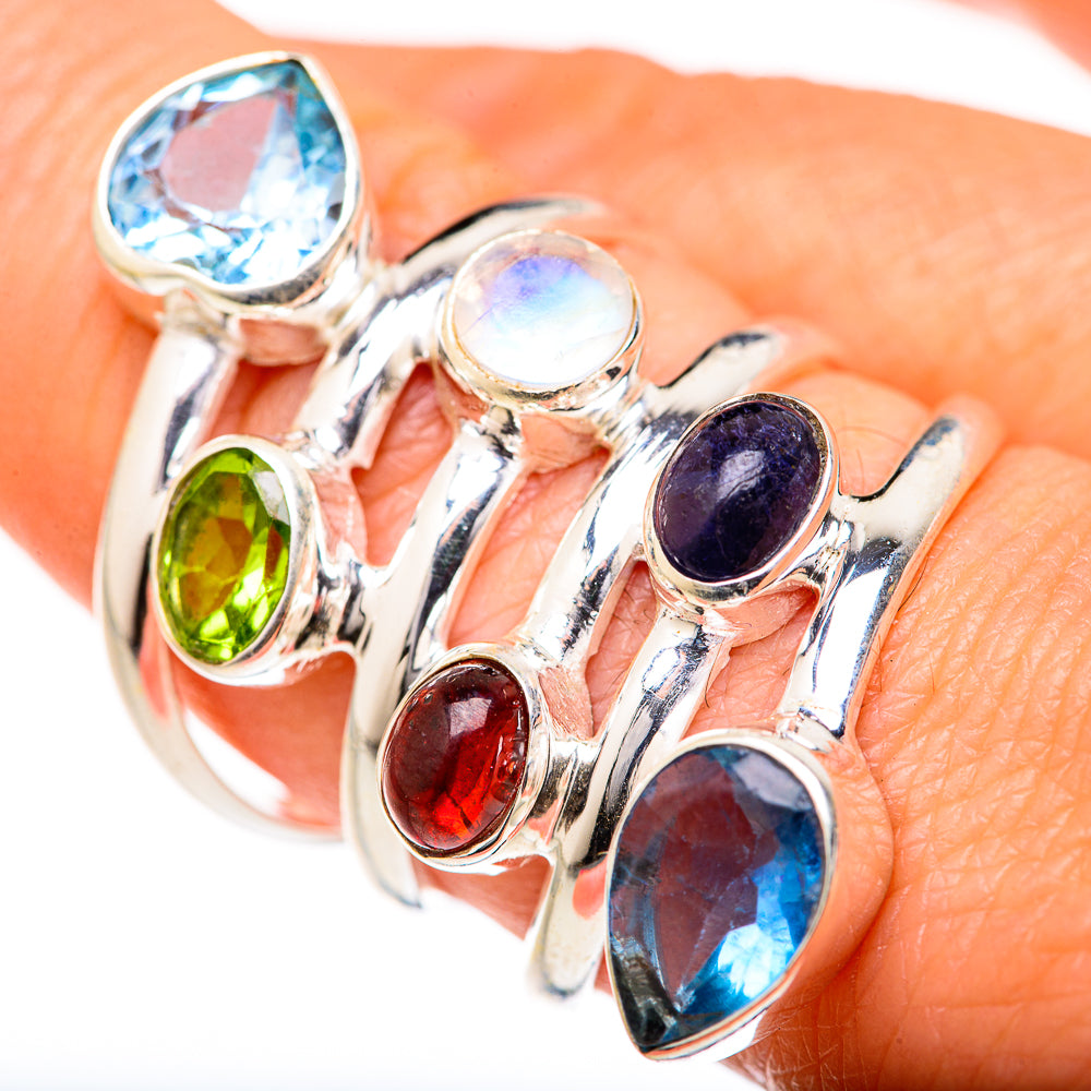 Blue Topaz Rings handcrafted by Anasilvercos - RING127772