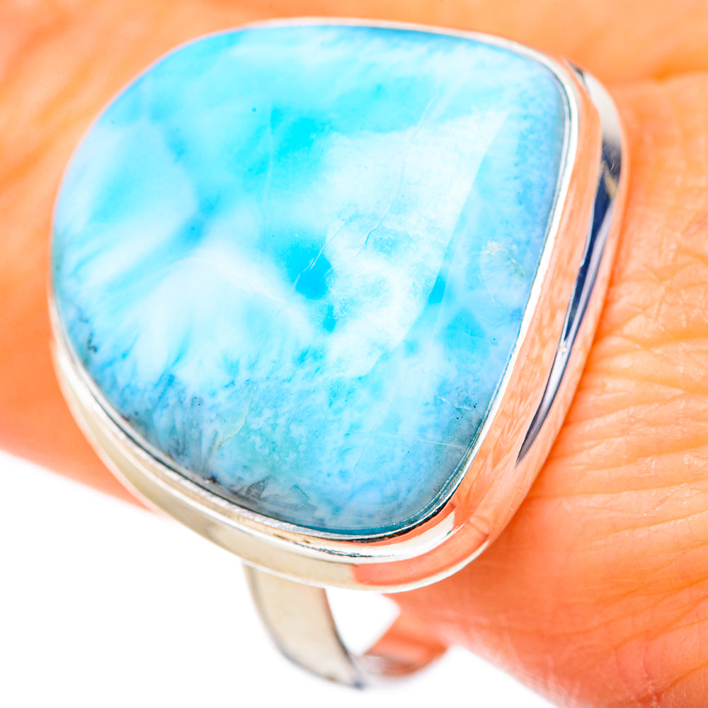 Larimar Rings handcrafted by Anasilvercos - RING127778