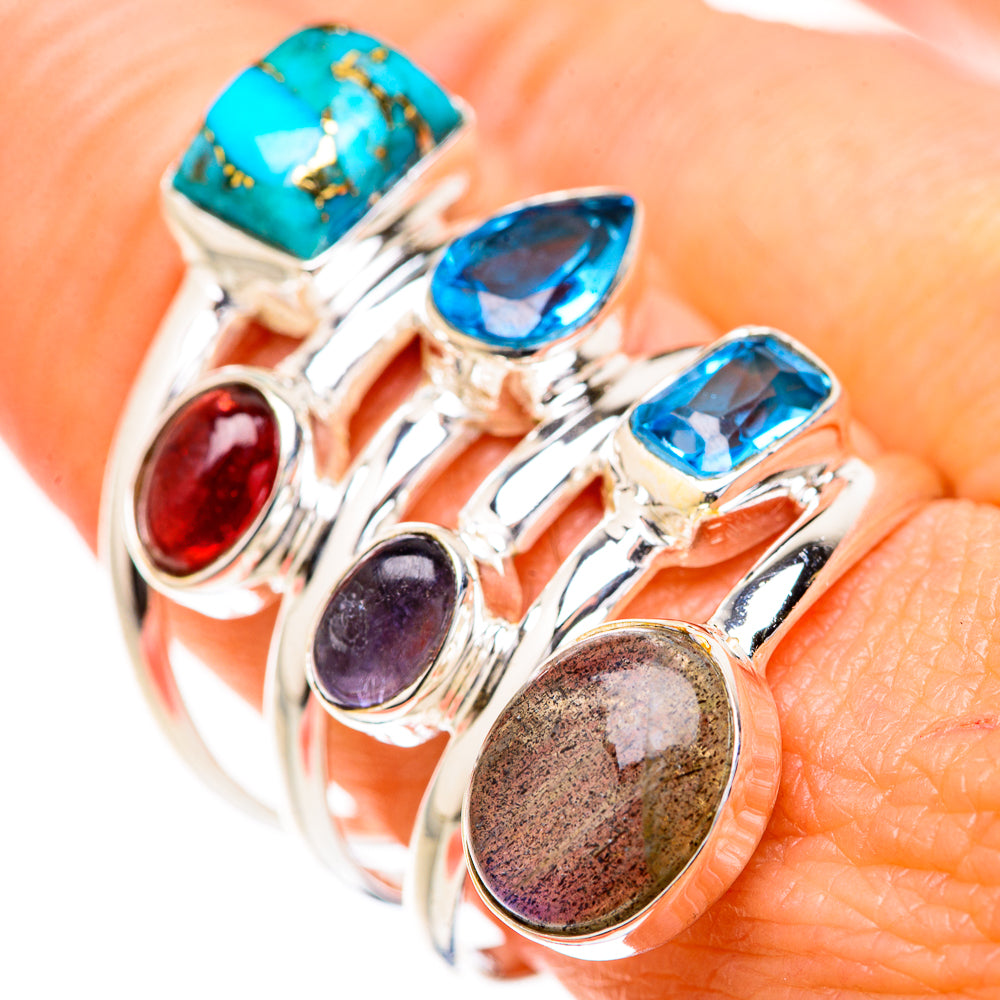 Labradorite Rings handcrafted by Anasilvercos - RING127791