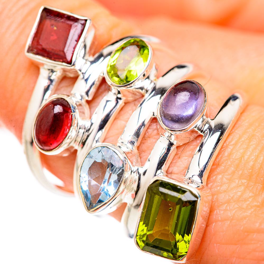 Garnet Rings handcrafted by Anasilvercos - RING127802