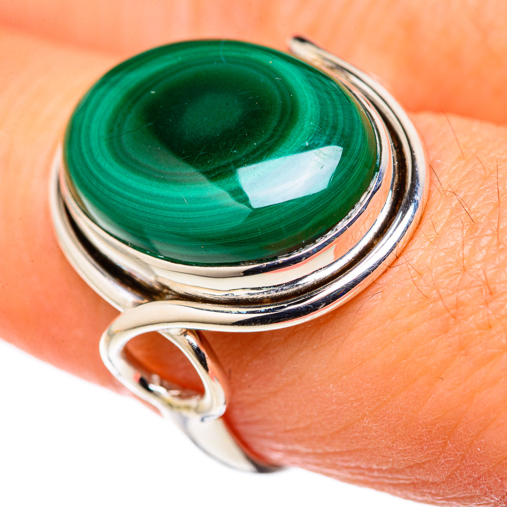 Malachite Rings handcrafted by Anasilvercos - RING127812