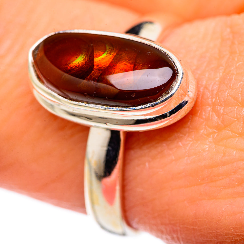 Mexican Fire Agate Rings handcrafted by Anasilvercos - RING127818