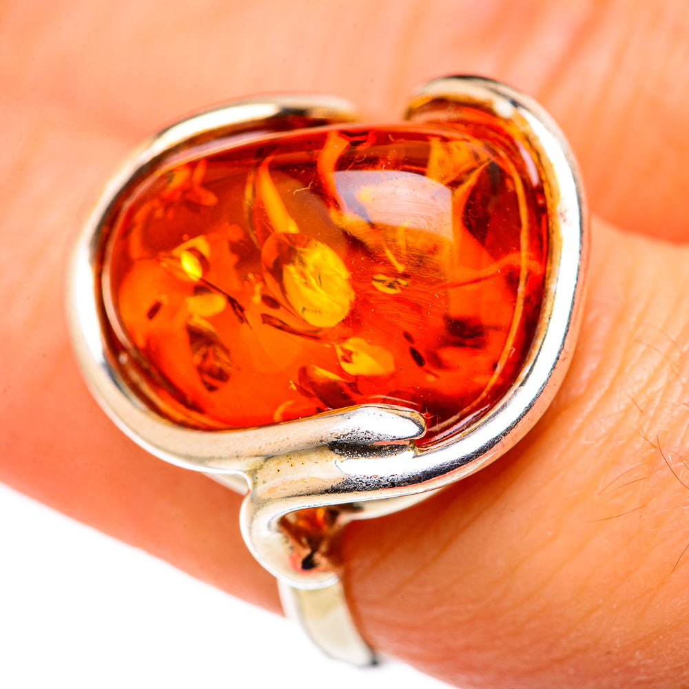 Baltic Amber Rings handcrafted by Anasilvercos - RING127819