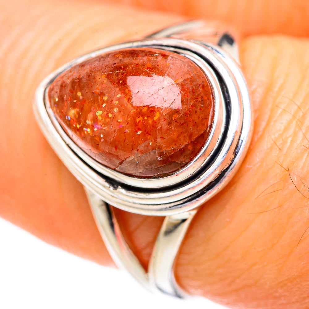 Sunstone Rings handcrafted by Anasilvercos - RING127821