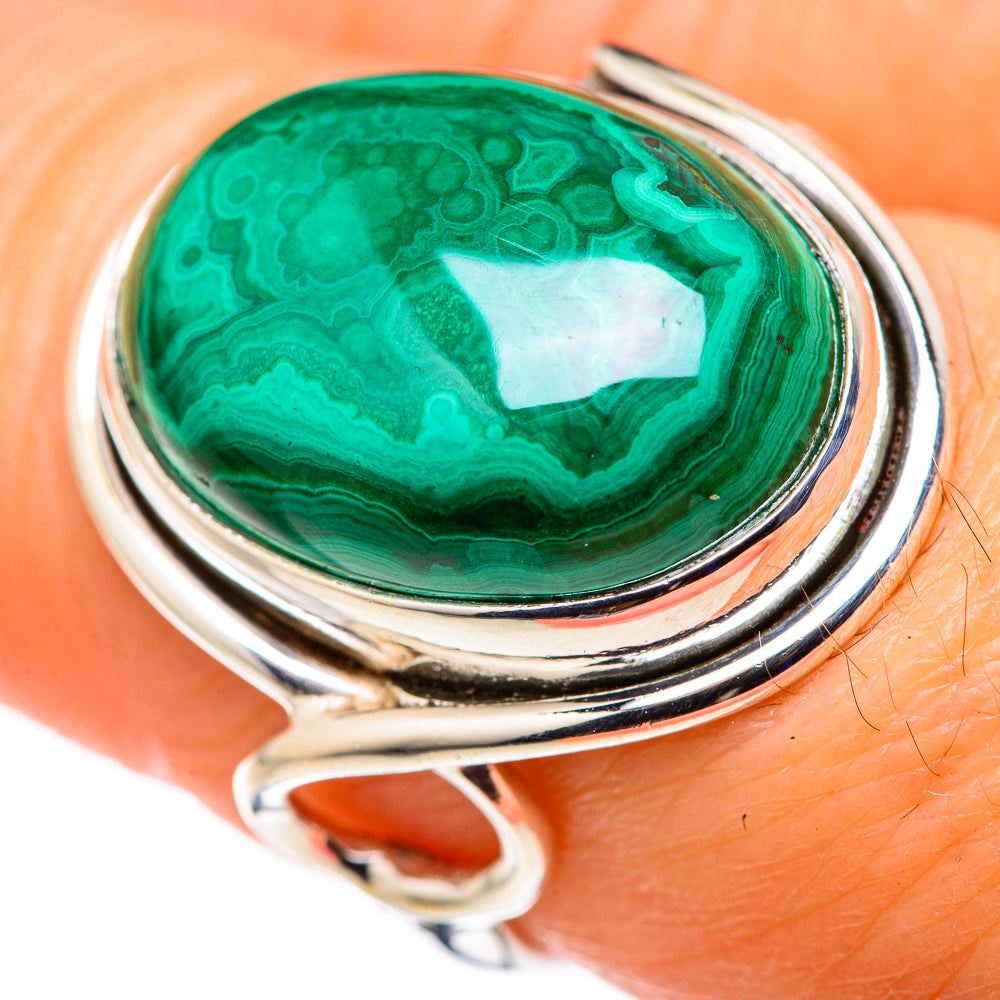 Malachite Rings handcrafted by Anasilvercos - RING127844