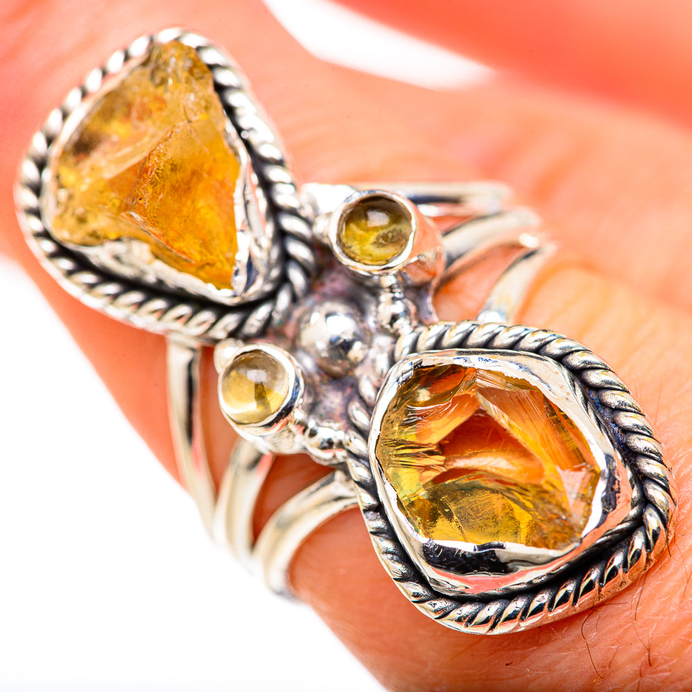 Citrine Rings handcrafted by Anasilvercos - RING127847