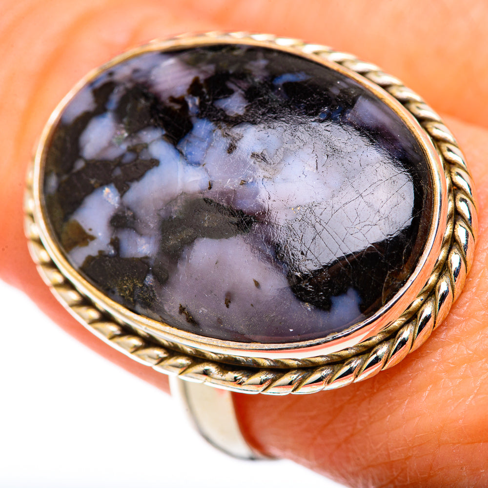 Gabbro Stone Rings handcrafted by Anasilvercos - RING127853