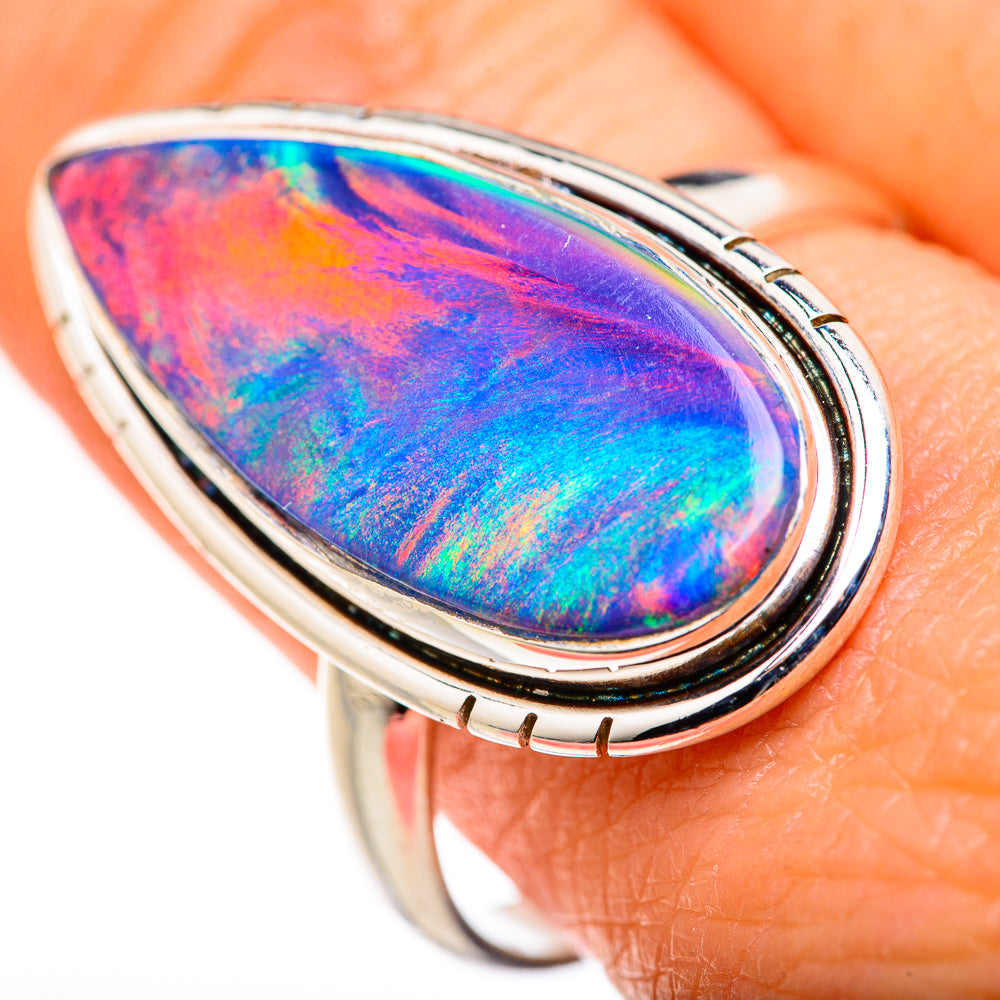 Aura Opal Rings handcrafted by Anasilvercos - RING127859