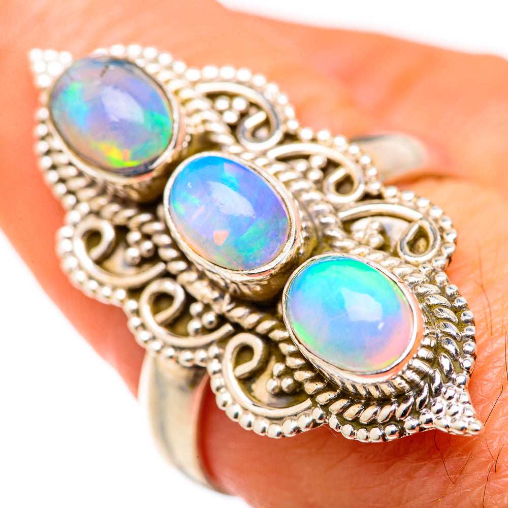 Ethiopian Opal Rings handcrafted by Anasilvercos - RING127862