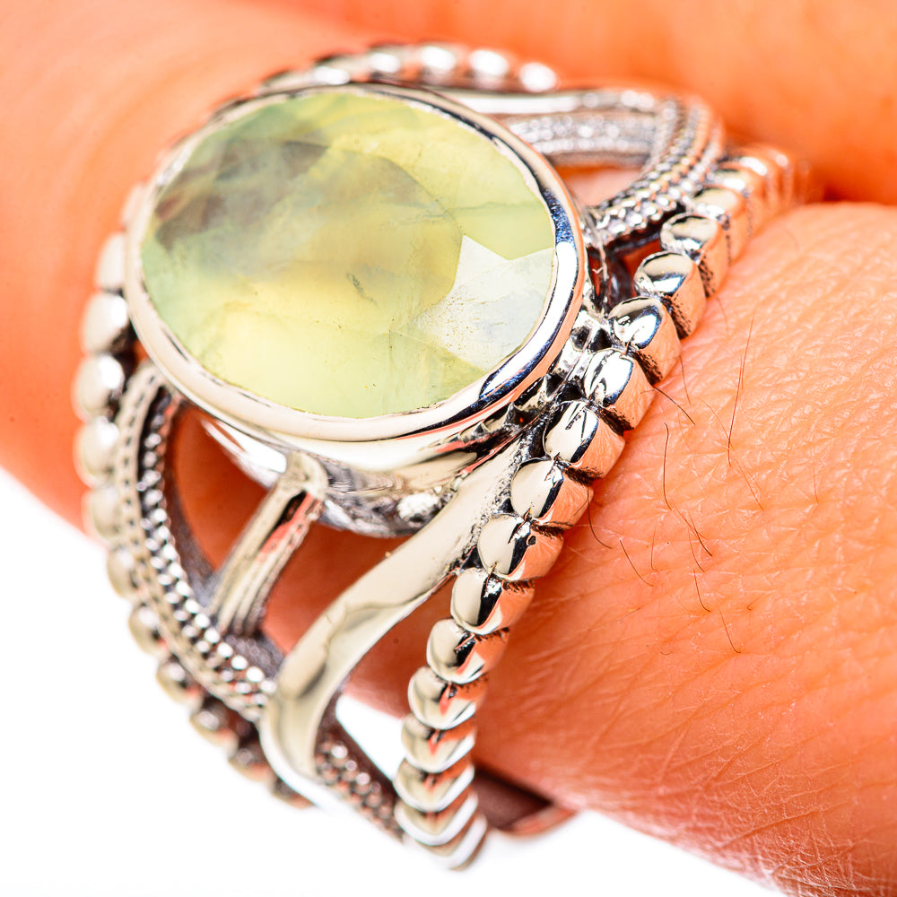 Prehnite Rings handcrafted by Anasilvercos - RING127868