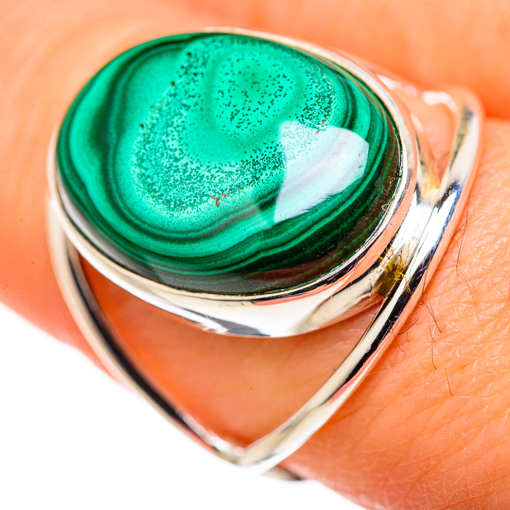 Malachite Rings handcrafted by Anasilvercos - RING127869