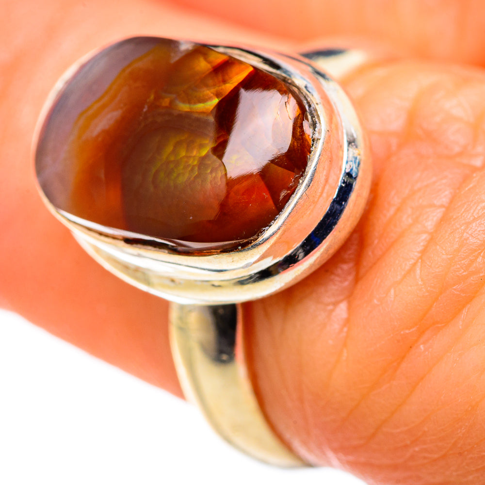 Mexican Fire Agate Rings handcrafted by Anasilvercos - RING127873