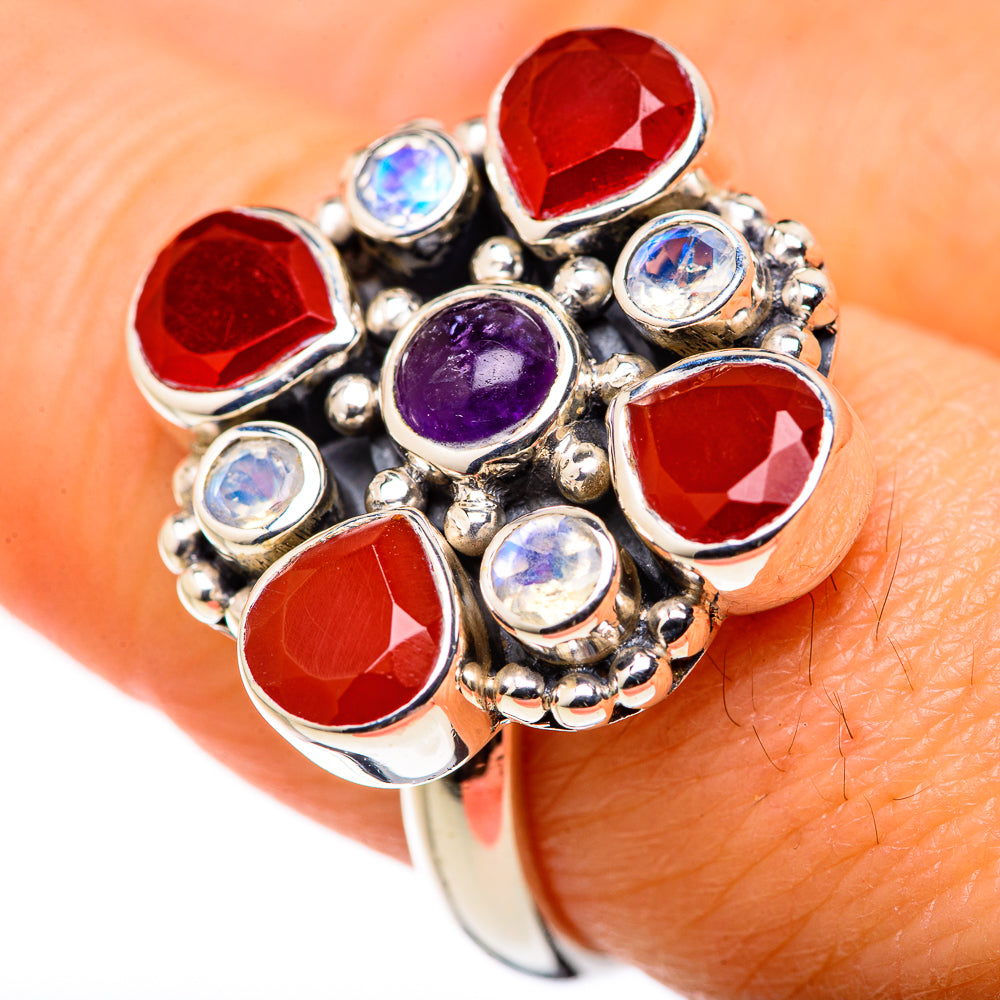 Red Onyx Rings handcrafted by Anasilvercos - RING127874