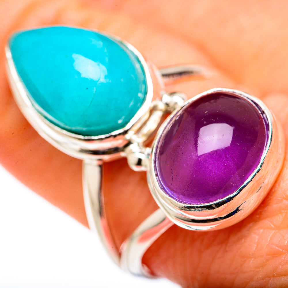Larimar Rings handcrafted by Anasilvercos - RING127880