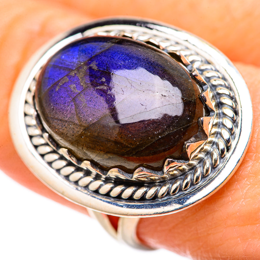 Labradorite Rings handcrafted by Anasilvercos - RING127889