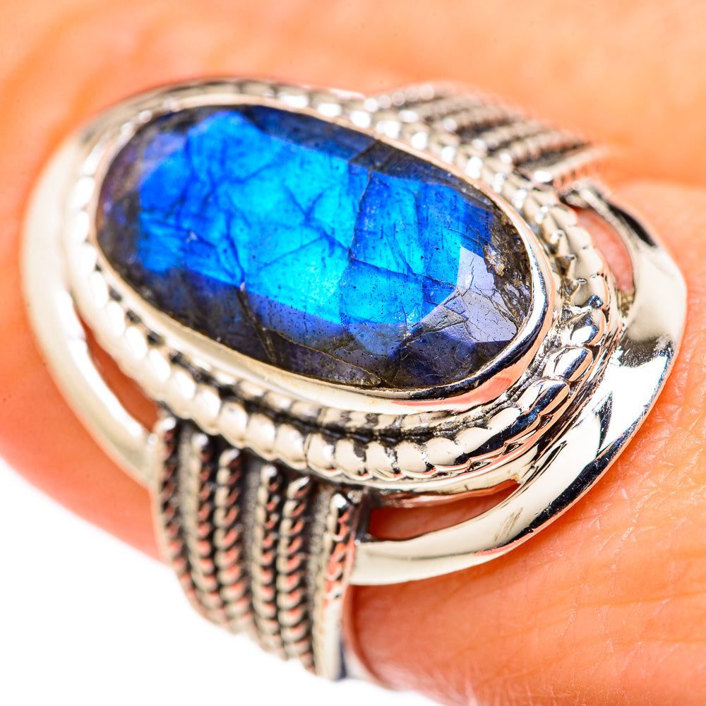 Labradorite Rings handcrafted by Anasilvercos - RING127892