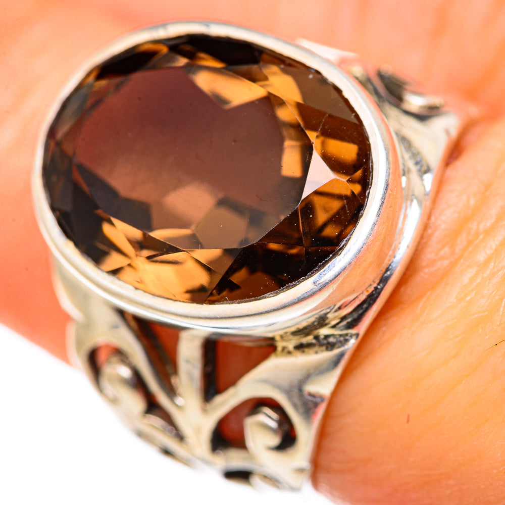 Smoky Quartz Rings handcrafted by Anasilvercos - RING127898
