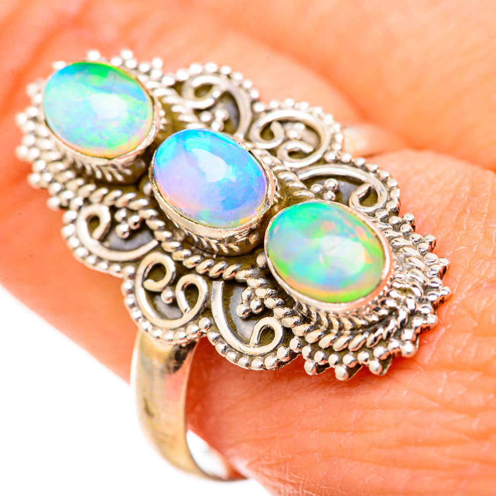 Ethiopian Opal Rings handcrafted by Anasilvercos - RING127910