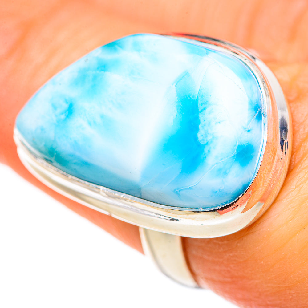 Larimar Rings handcrafted by Anasilvercos - RING127913