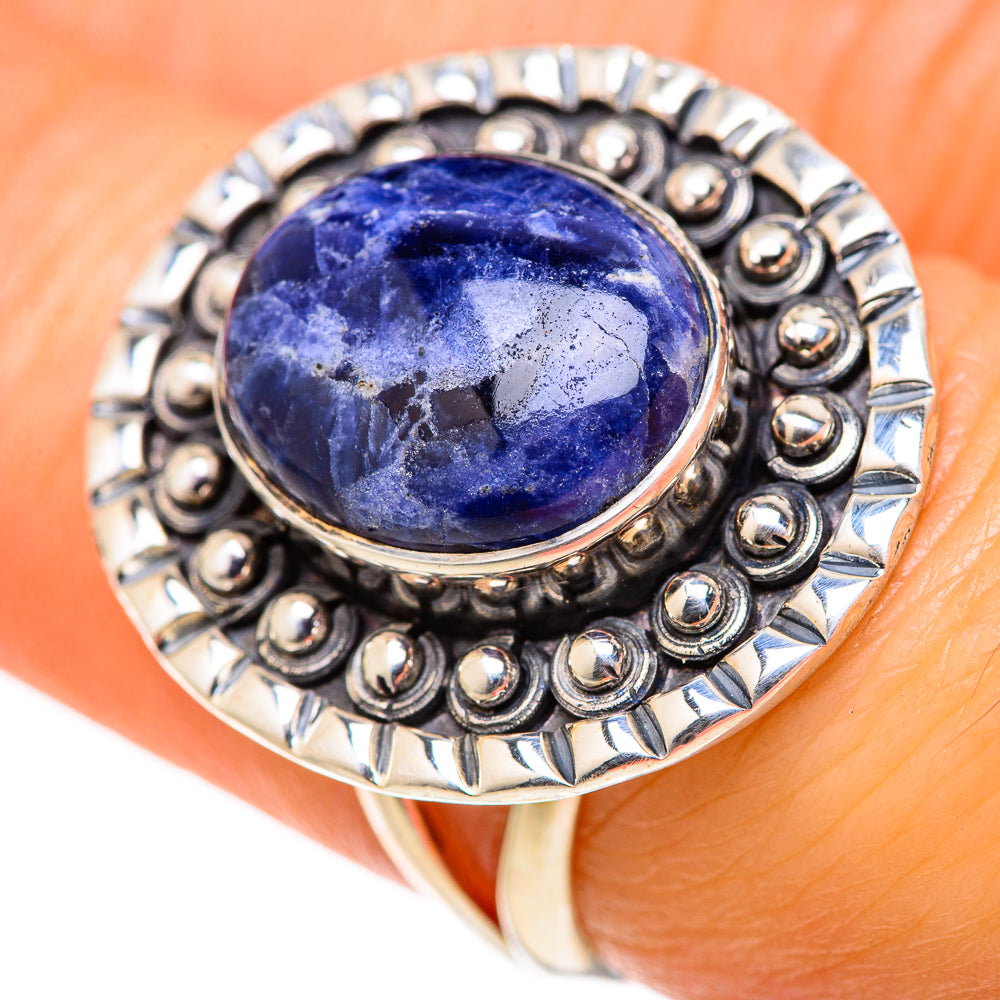 Sodalite Rings handcrafted by Anasilvercos - RING127948
