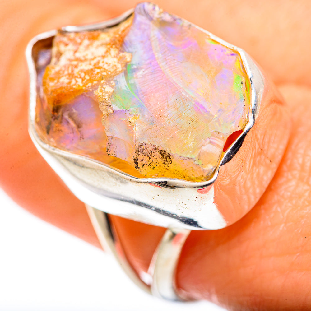 Ethiopian Opal Rings handcrafted by Anasilvercos - RING127959