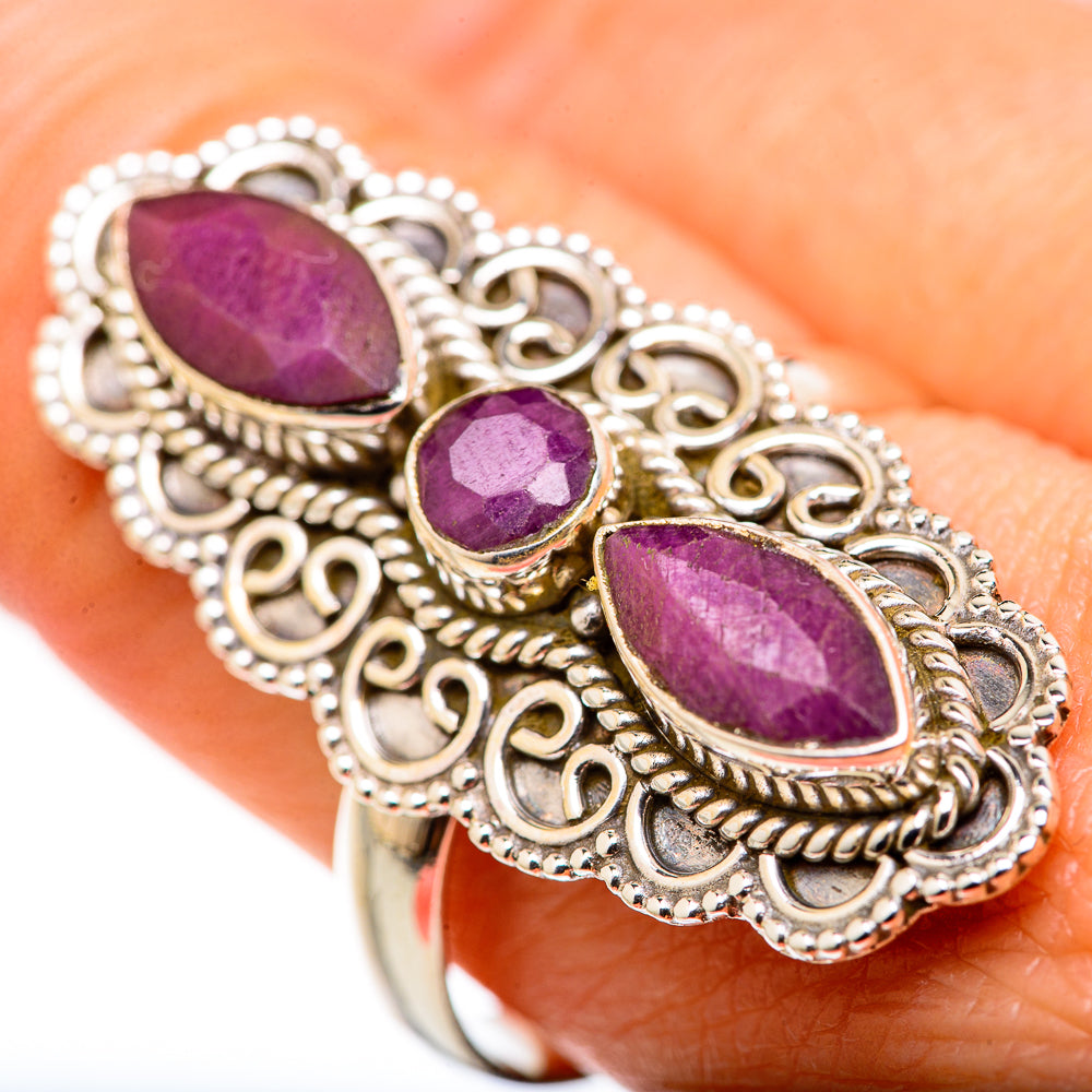 Red Sillimanite Rings handcrafted by Anasilvercos - RING127993