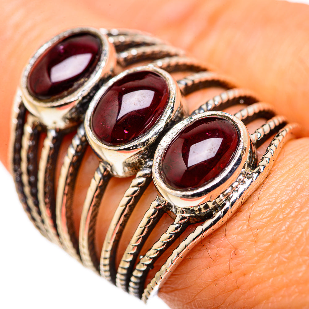Garnet Rings handcrafted by Anasilvercos - RING127994