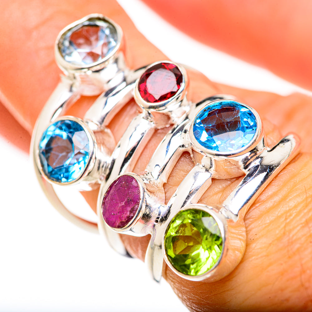 Blue Topaz Rings handcrafted by Anasilvercos - RING127998
