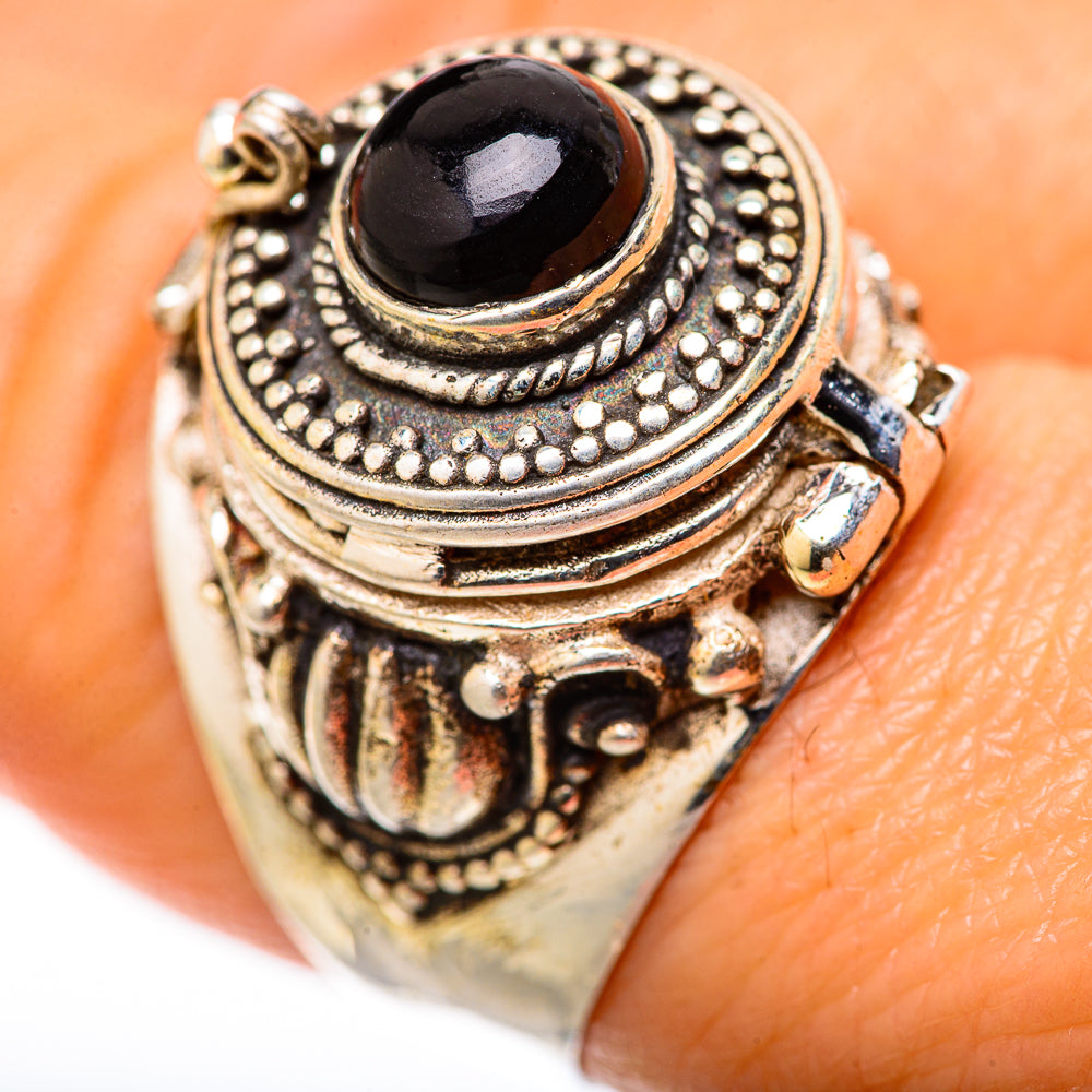 Black Onyx Rings handcrafted by Anasilvercos - RING128005