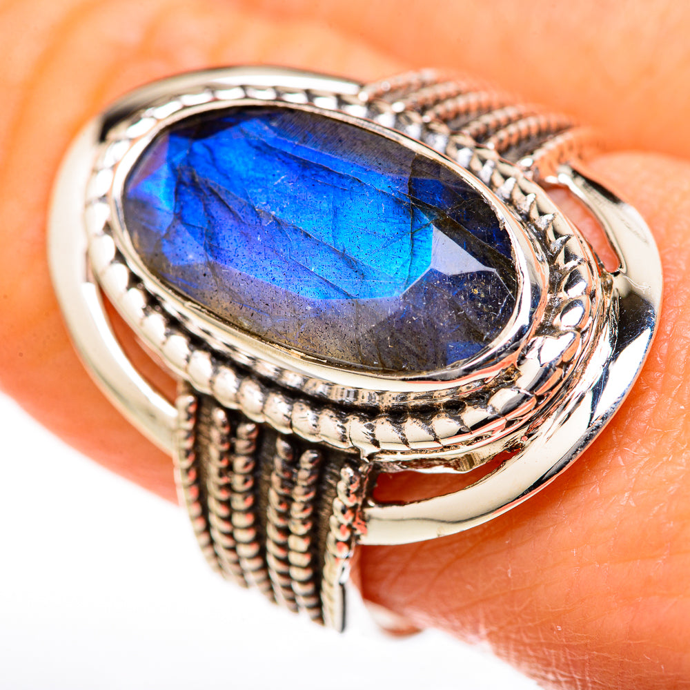 Labradorite Rings handcrafted by Anasilvercos - RING128010