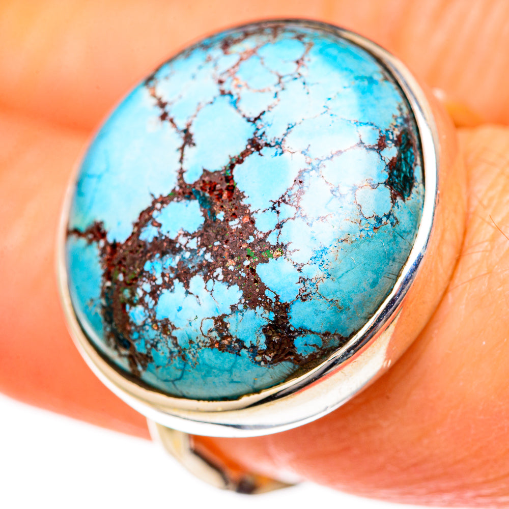 Tibetan Turquoise Rings handcrafted by Anasilvercos - RING128011