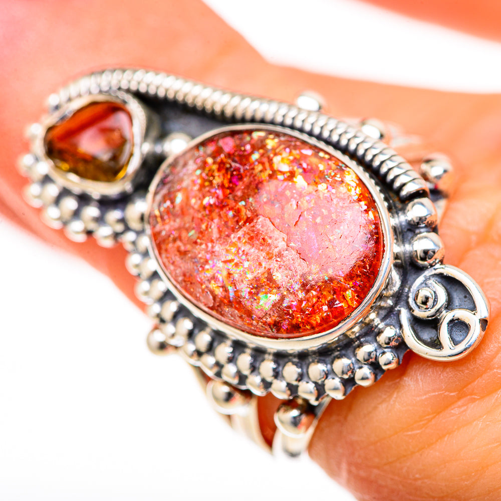 Sunstone Rings handcrafted by Anasilvercos - RING128022