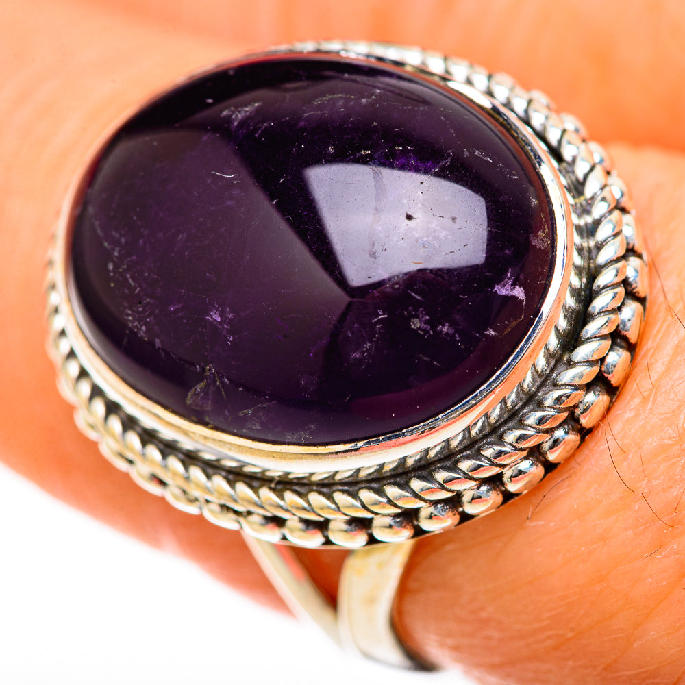 Amethyst Rings handcrafted by Anasilvercos - RING128025