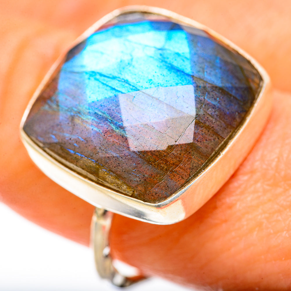 Labradorite Rings handcrafted by Anasilvercos - RING128042