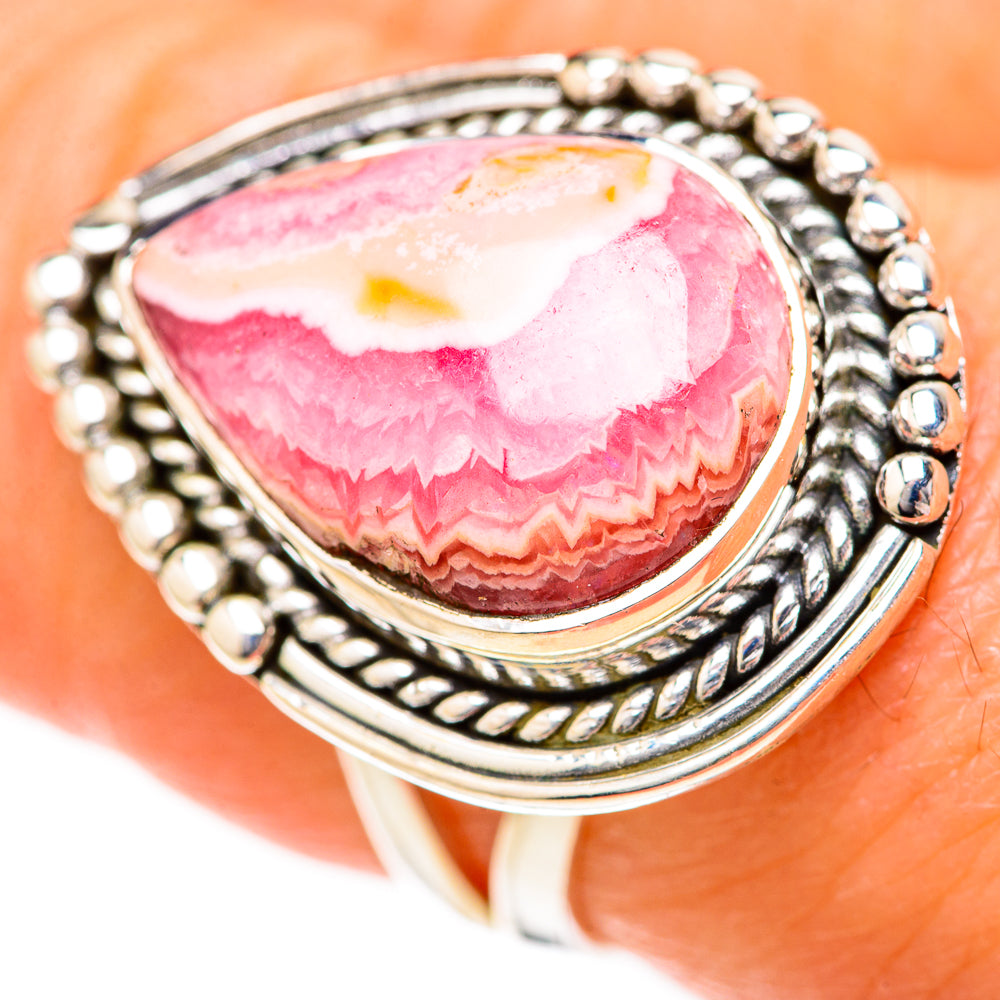 Rhodochrosite Rings handcrafted by Anasilvercos - RING128051