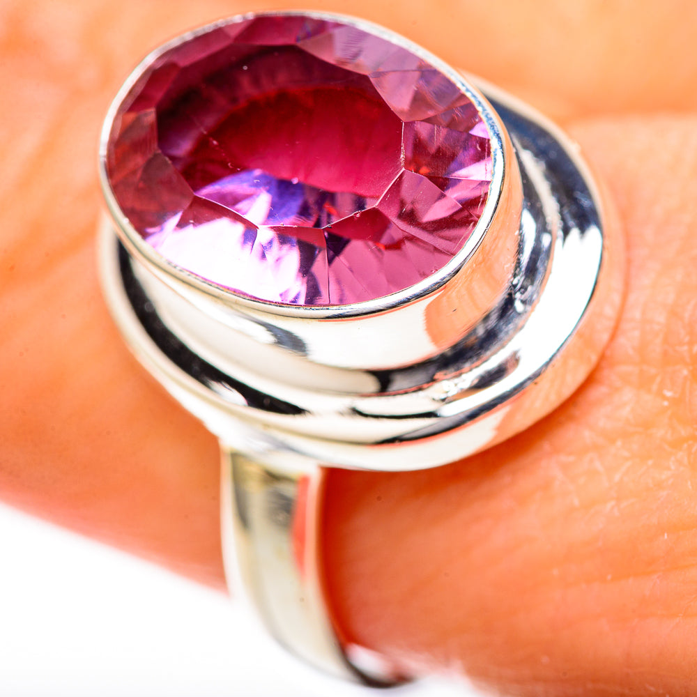 Color Change Alexandrite Rings handcrafted by Anasilvercos - RING128053