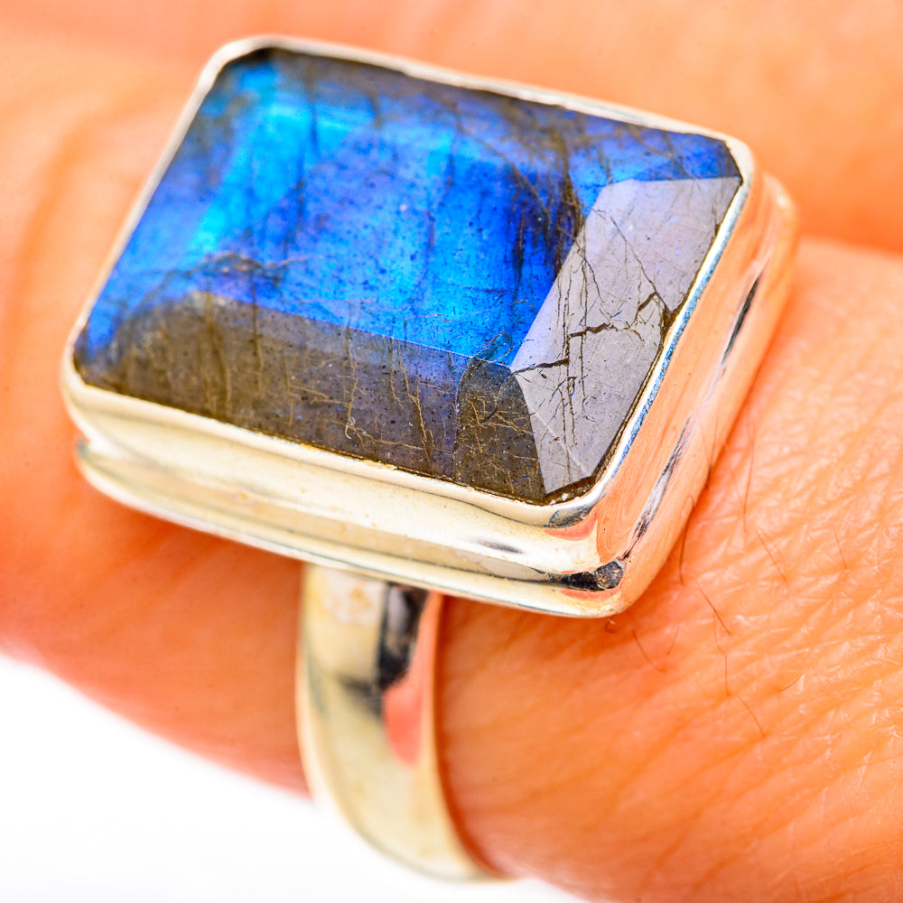 Labradorite Rings handcrafted by Anasilvercos - RING128072