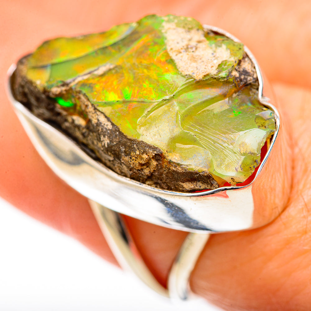Ethiopian Opal Rings handcrafted by Anasilvercos - RING128091