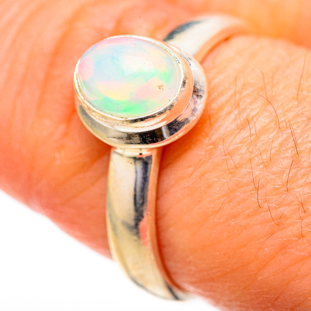 Ethiopian Opal Rings handcrafted by Anasilvercos - RING128118