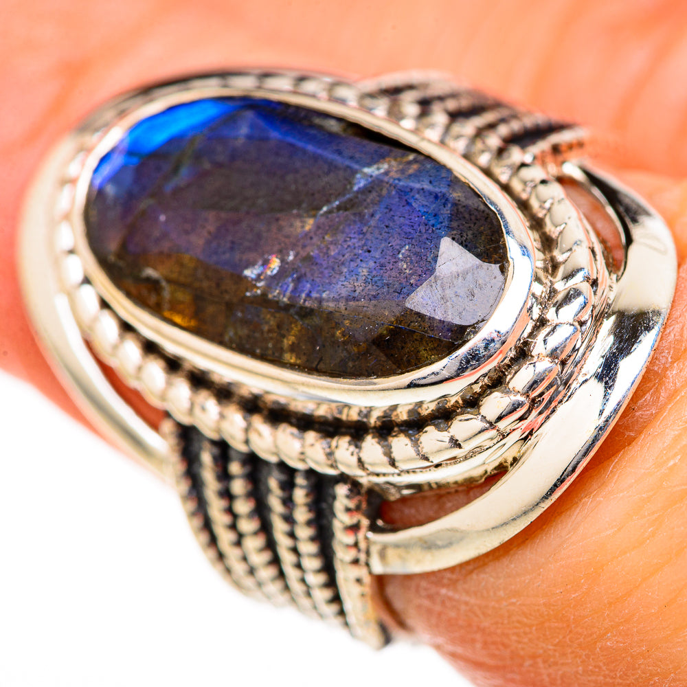 Labradorite Rings handcrafted by Anasilvercos - RING128144