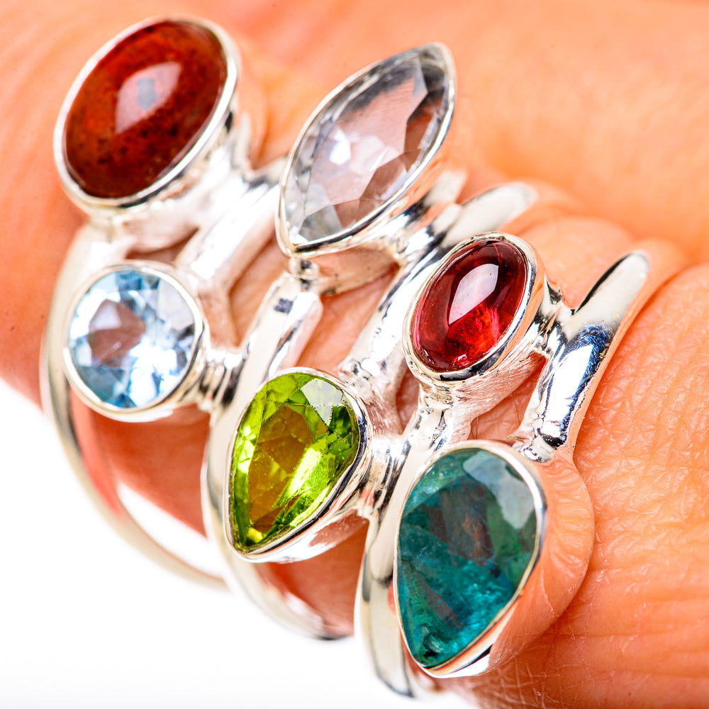 Blue Topaz Rings handcrafted by Anasilvercos - RING128161