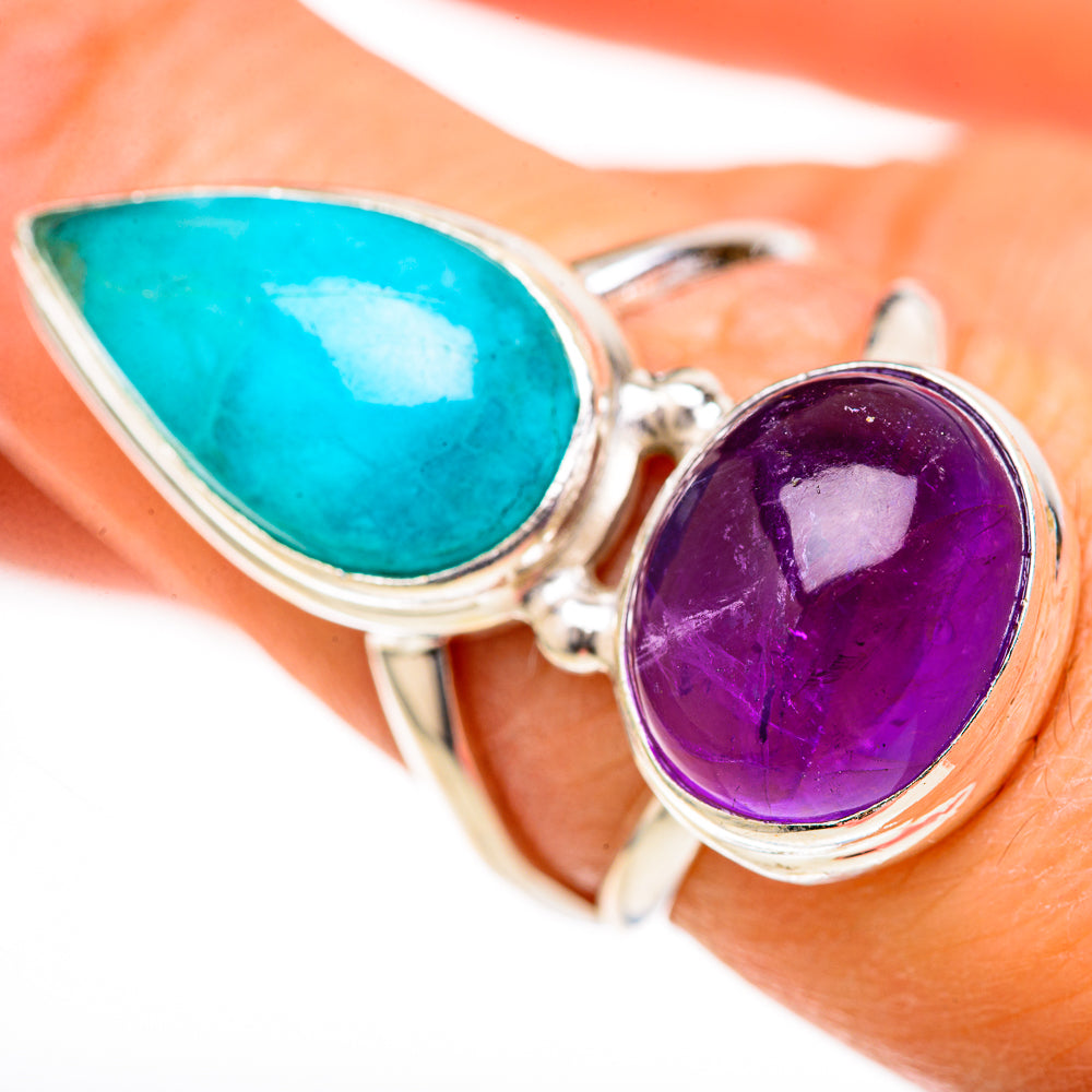 Chrysocolla Rings handcrafted by Anasilvercos - RING128163