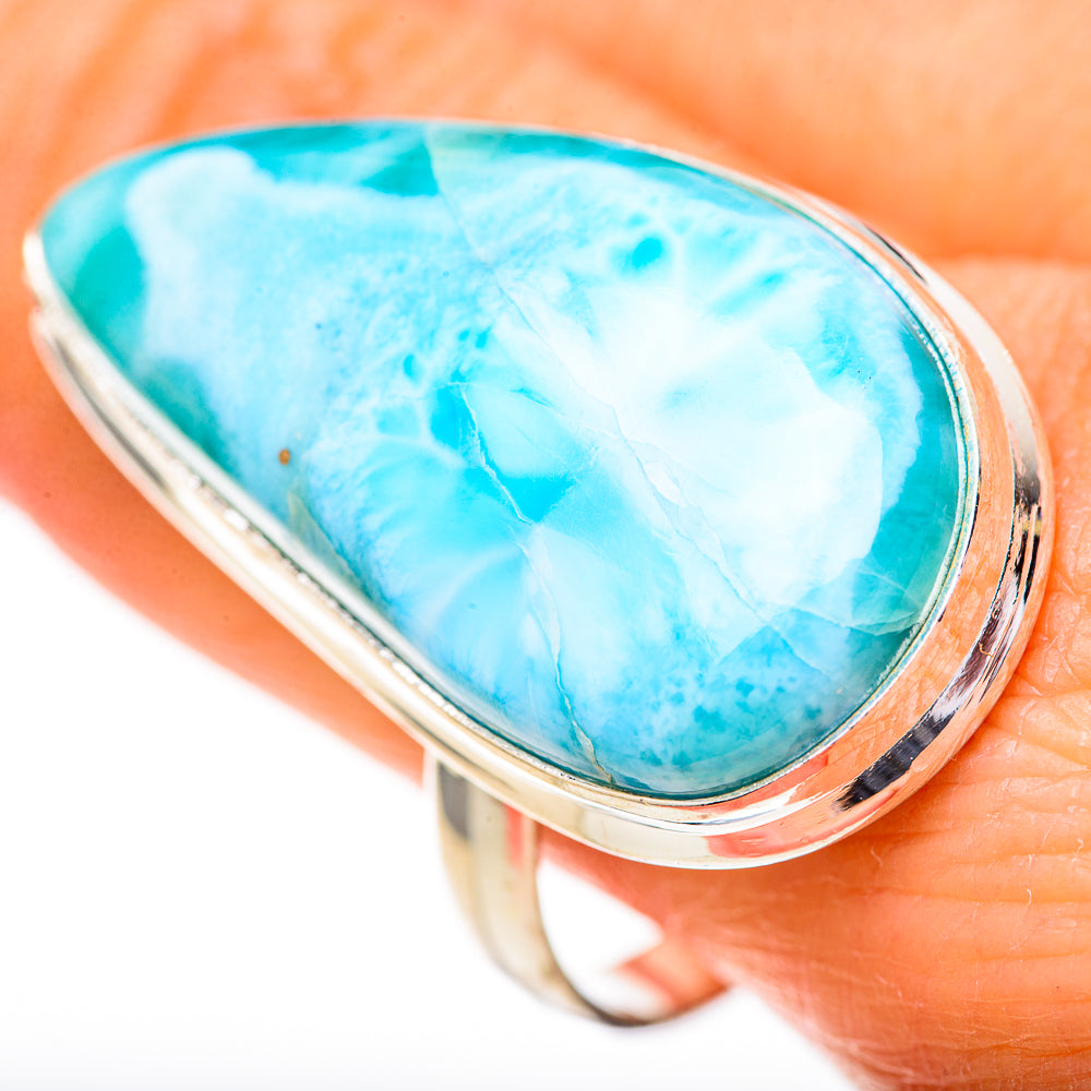 Larimar Rings handcrafted by Anasilvercos - RING128168