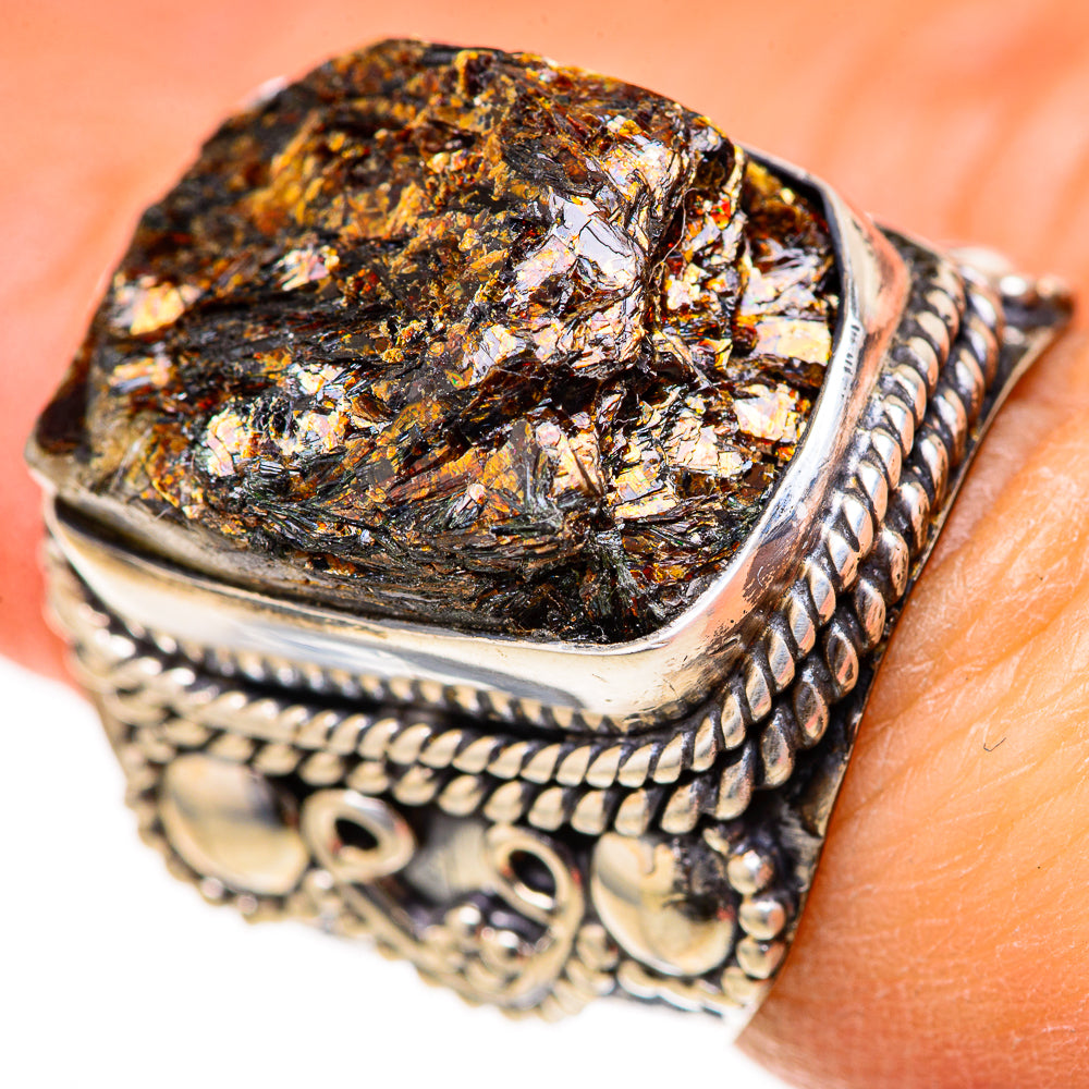 Astrophyllite Rings handcrafted by Anasilvercos - RING128173