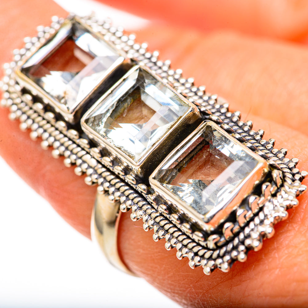 White Quartz Rings handcrafted by Anasilvercos - RING128179