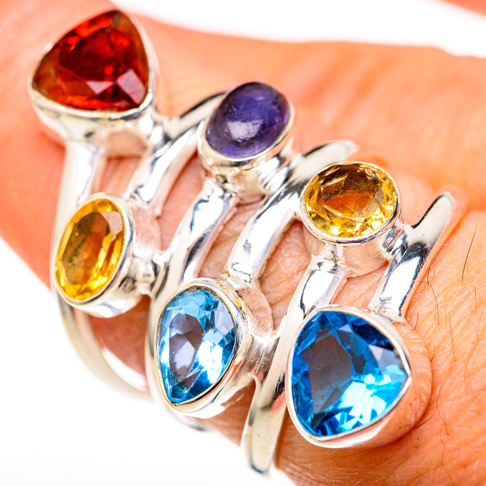 Garnet Rings handcrafted by Anasilvercos - RING128182