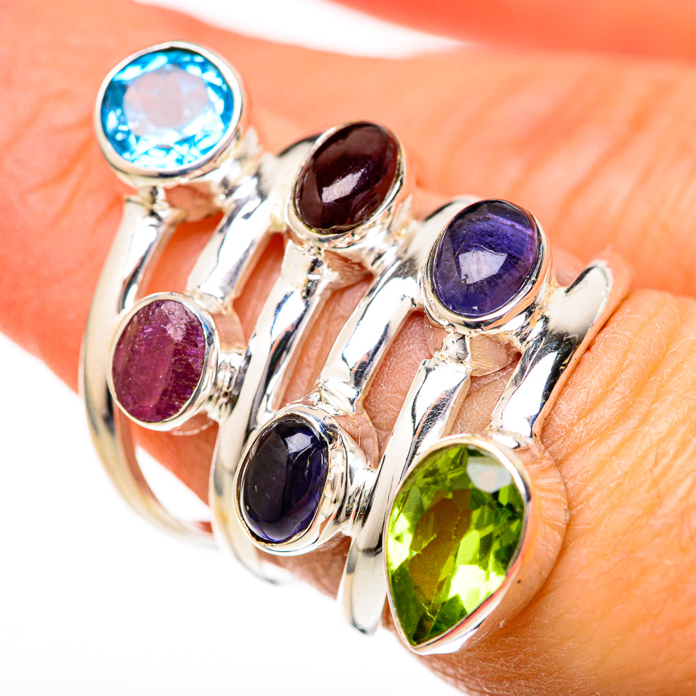 Blue Topaz Rings handcrafted by Anasilvercos - RING128184