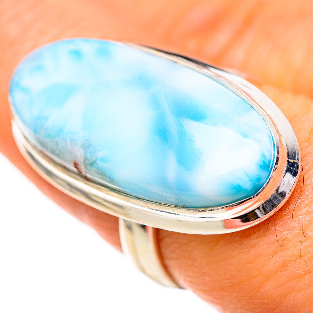 Larimar Rings handcrafted by Anasilvercos - RING128189